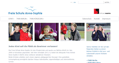 Desktop Screenshot of freie-schule-anne-sophie.de